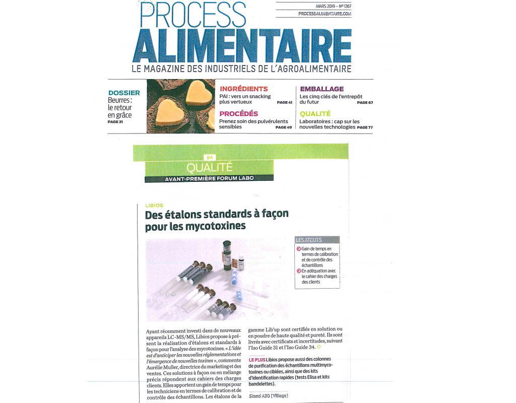 PROCESS ALIMENTAIRE, Mars 2019